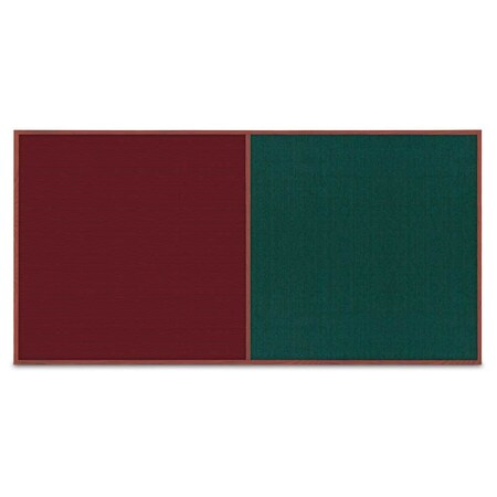 United Visual Products Enclosed Corkboard, 1 Door, 72"x48", 4" Fra UV3412-BRONZE-RUBBER